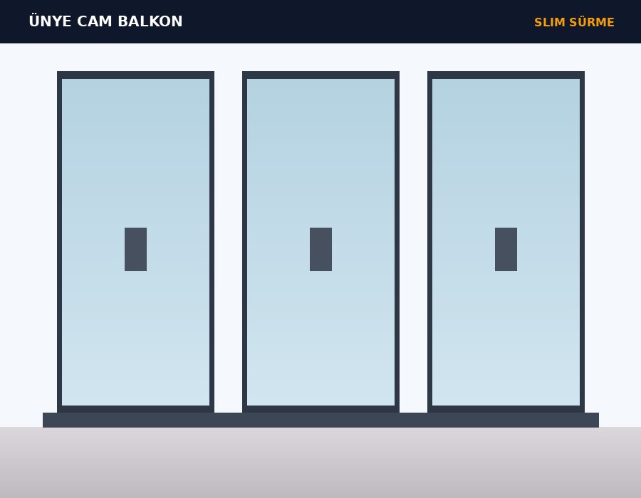 Slim Sürme Cam Balkon